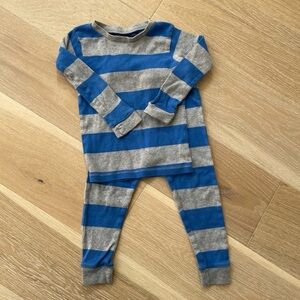 Burt's Bees Rugby Striped Kids Pajama Set